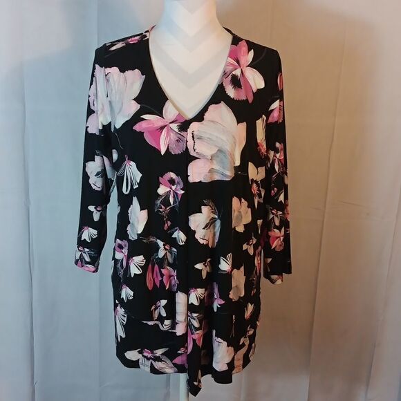 Alfani Floral Layered Blouse - Picture 1 of 6